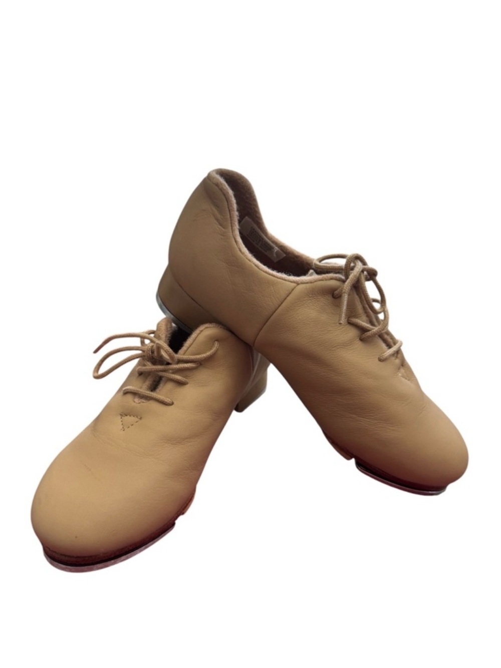 Eurotard Treble Euphonix Tap Dance Shoes Tan Leather Kids Size 1.5M